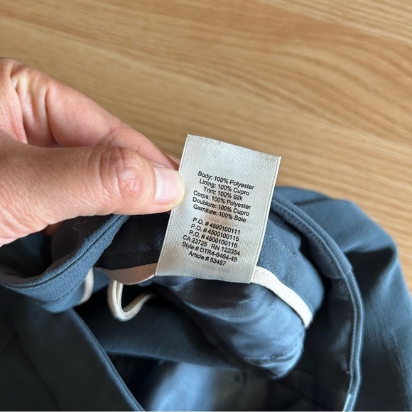 Wilfred Aritzia Dark Gray Blue Allant Pants Women’s 6 - Picture 3 of 9